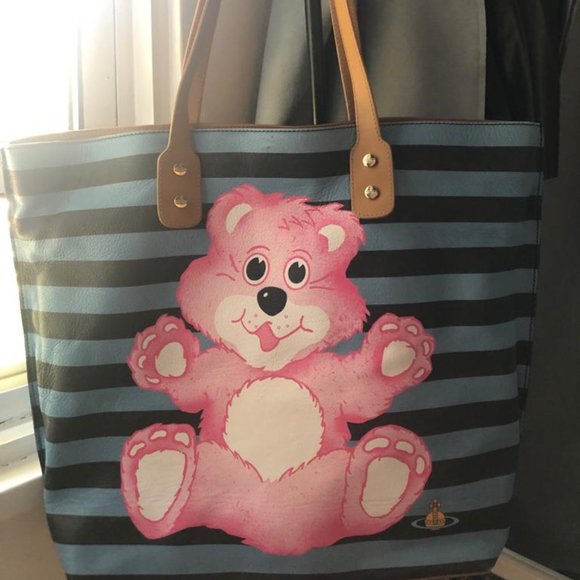 Vivienne Westwood Handbags - Vivienne Westwood Women's Teddy Bear Striped Tote